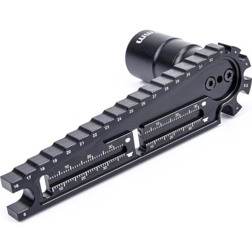 Multifunction 17mm 8mm Hex Nuts Installation Tool Vehicle Height Adjustment Wrench Screw Length Measurement for Rc Car