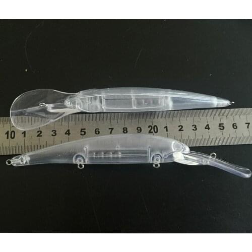 10pcs Unpainted Minnow bait Fishing Lure Body 120MM 17.6G Blank lures FREE EYE 8348