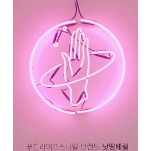 Neon Sign Happiness IsNeon Sign For Waving hands Glass Tube wine Commercial Home Warehouse Sign Advertisement Sign Lighting