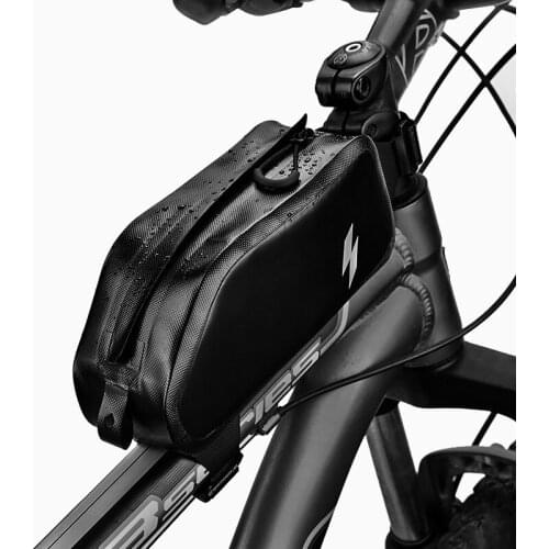 Rainproof Full Waterproof Front Frame Top Tube Cycling Bike Bicycle Bag Pannier Phone Holder