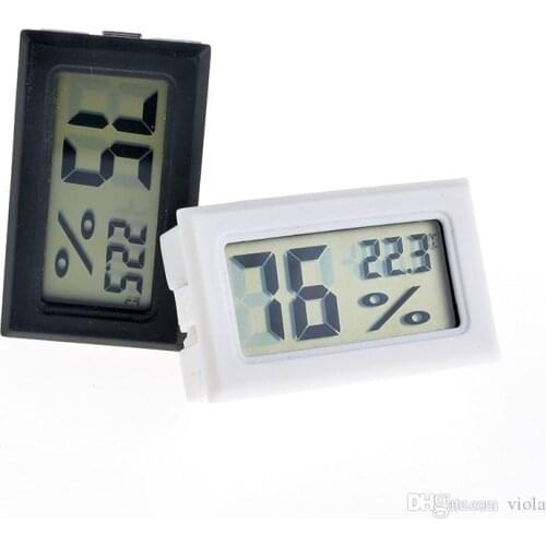 New black/white FY-11 Mini Digital LCD Environment Thermometer Hygrometer Humidity Temperature Meter In room refrigerator icebox