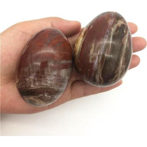 Wholesale 1PC Natural Crystal Wood Quartz Egg Shaped Polished Stones Healing Decor Gift Natural Quartz Crystals