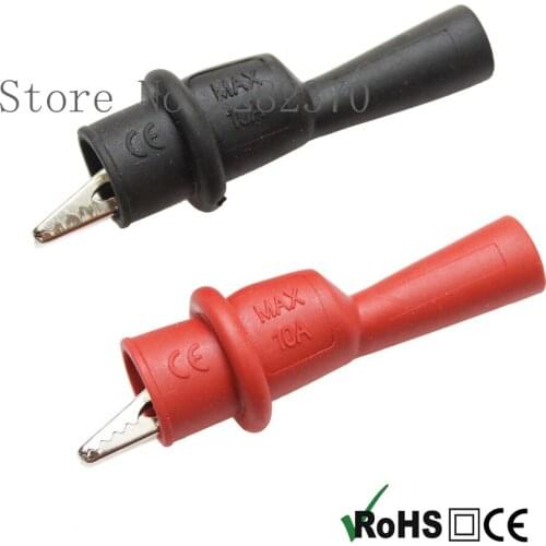 [SA] CL2417 line 2mm leads AC10 compatible hands alligator clip alligator clip Slide-on Alligator --100pcs/lot