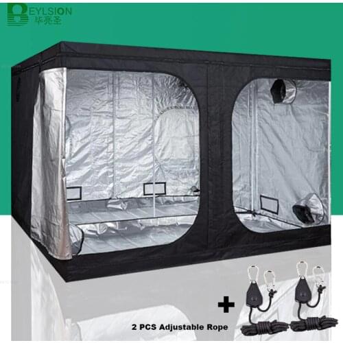 BEYLSION 600D Grow Tent Grow Box Grow Indoor Tent Hydroponics Tent Grow Plants Room For Light Growing Plant Greenhouse+Rope Kit