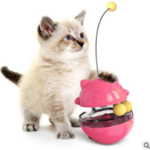 Pet Supplies Shake Kitty Toys Funny Cat Stick Self-Hey Relief Artifact Orbital Ball Does Not Leak Food Ball