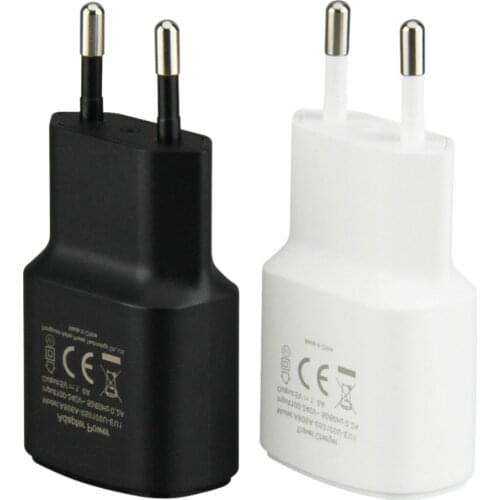 Universal 5V 1A EU Plug Mini USB Wall Charger Mobile Phone Home Travel Power Adapter for iPhone 7 8 X Samsung S9 Tablet 100pcs