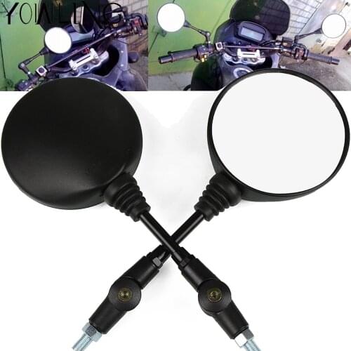 Universal Mirror Electric Bicycle Scooter E-Bike Motorcycle Rearview Mirrors Anti-fall Folding Mirror Motorcycle Side Mirror