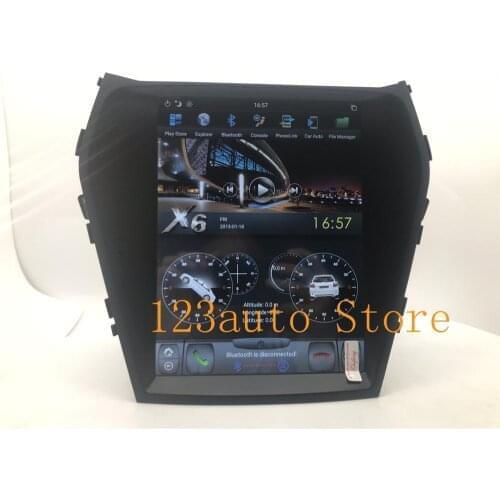 10.4 '' Vertical screen Tesla Style Android 9.0 Car DVD GPS Player navigation auto radio for Hyundai santa Fe ix45 2013-2020 PX6