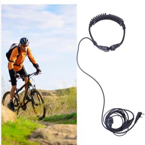 Extendable Throat Microphone Mic Earpiece Headset for CB Radio BAOFENG UV-5R GT-3 BF-888S Series TYT Wouuxn Ham Walkie Talkie