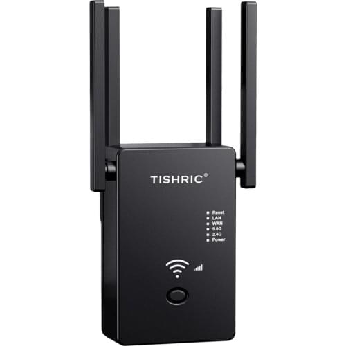 TISHRIC 3 in 1 Wifi Repeater/Router/Wireless Access Point Wifi Repeater AC1200M-H Wifi Amplifier/Extender/Booster Gigabit Router