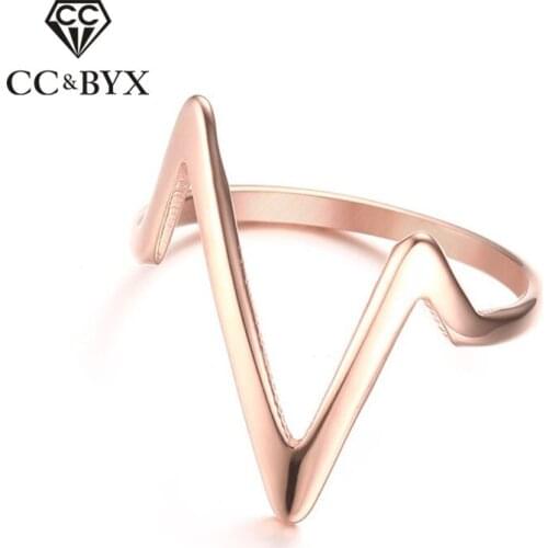 CC Charms Rings For Women And Men Stainless Steel Ladies Jewelry Big Luxury Personality Bijoux Femme Accessories CC1304