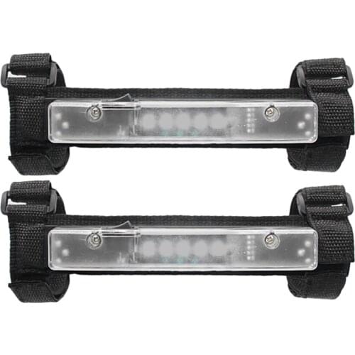 2Pcs LED Roll Bar Mount Dome Light for UTV ATV Truck Off Road Golf Cart Motorcycle Roll Bar Bracket Holder Work Light