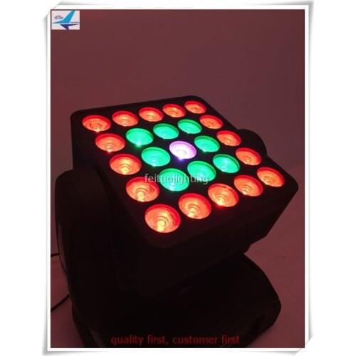 4xlot Pro disco lights 5x5 led beam wash matrix 25*12w led matrix blinder moving heads