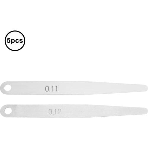 5pcs 0.11mm/0.12mm Thickness Feeler Gauge Metric Filler Thickness Gage Measurement Tool Discount