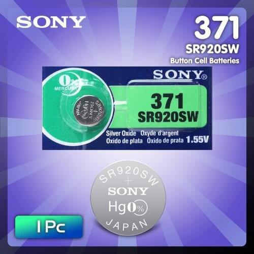 1pc Sony 100 371 MADE IN JAPAN SR920SW 920 LR920 AG6 LR920 LR69 171 1.55V Silver Oxide Watch Battery Watch Battery
