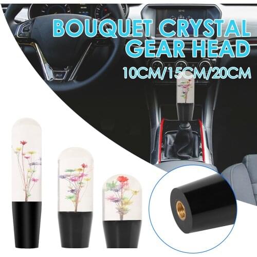 Bouquet Crystal Acrylic Gear Shift Knob Practical Multi-functional Durable Classic Car Gear Shifter Stick Knob Universal