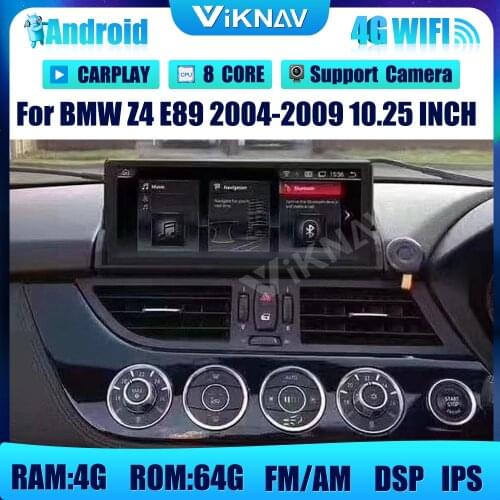 10.25inch Android car radio with screen multimedia player For BMW Z4 E8 E89 2002-2018 LHD RHD car GPS navigation stereo recorder