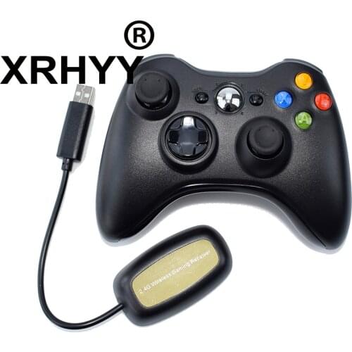 XRHYY Wireless Controller For Xbox 360 2.4GHZ Game Joystick Controller Gamepad Remote Xbox 360 Slim Console & PC Windows 7,8,10