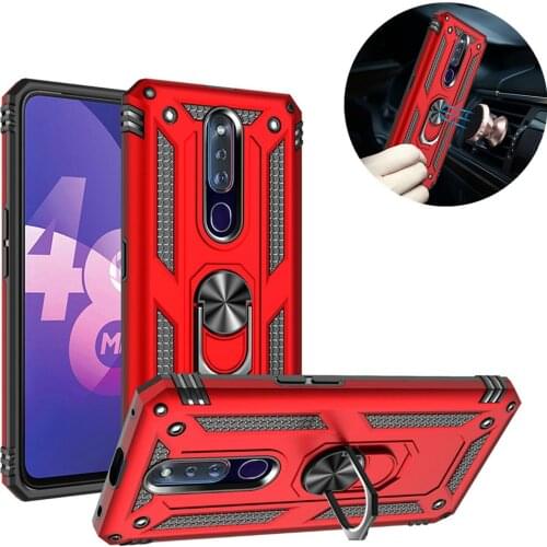 For VIVO Y12 Y15 Y17 Case For Vivo V15 Pro X21 X23 X27 Cover Shockproof Armor Stand Holder Car Ring Case For Y17 Y15 Y12 X27