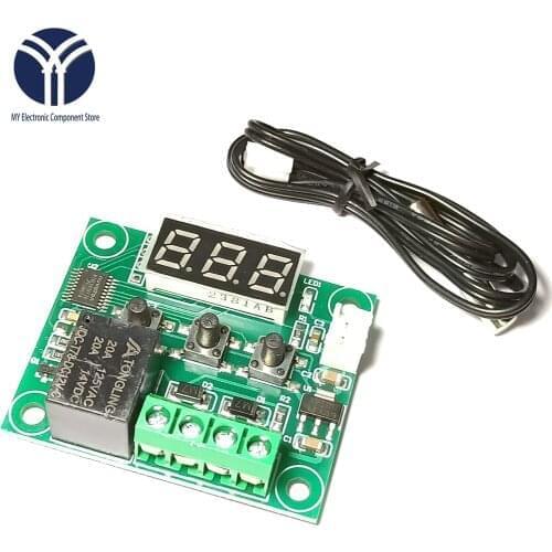 W1209 -50-100C DC 12V digital temperature controllear thermostat temperature control thermostat switch plate W1209 case