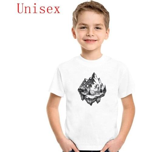 Mountains tattoo design by deniskom fullview MTB New Design kids Tops High Quality children Summer boy clothes girl clothes