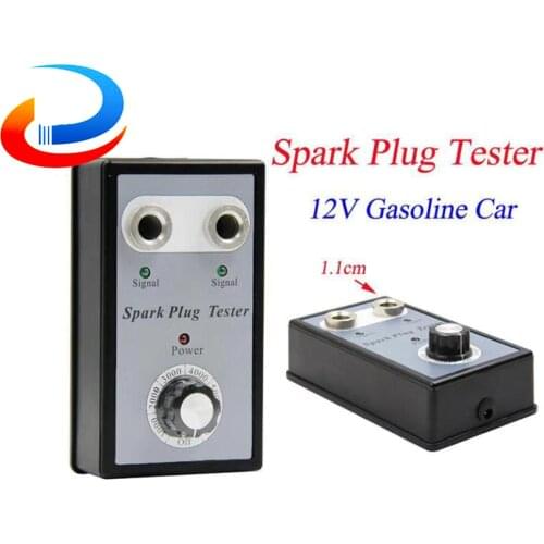 Dual Hole 1.1 CM Car Spark Plug Tester Auto Test With EU Plug Ignition Plug Analyzer Diagnostic Auto Tool Detector