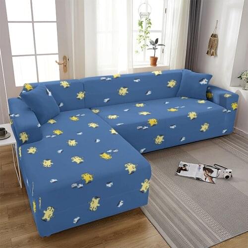 Cute Animal Corner Sofa Covers for Pets Sofa Cover Elastic for Living Room Slipcovers Stretch Loveseat Couch Cover Funda Sofa