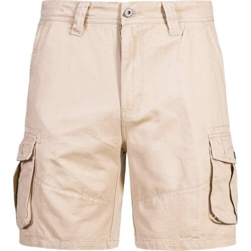 Overalls Mens 2021 Summer New Cotton Overalls Shorts Mens Solid Color Multi-Pocket Straight Casual Pants