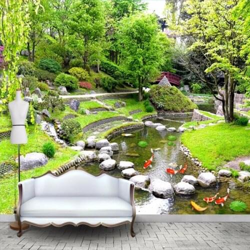 Custom Murals Wallpaper 3D Nature Scenery Rivers Park Photo Wall Paper Living Room Bedroom Study Background Wall Painting Fresco