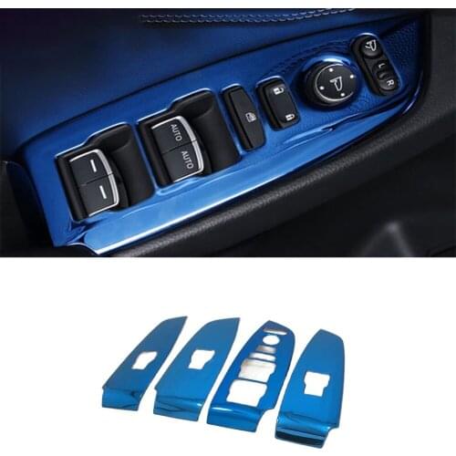 Stainless steel For Honda Accord 10th 2018 2019 Door Window glass Lift Control Switch Panel Accessories car styling 4pcs