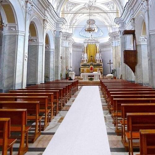 New Wedding Carpet Aisle Runner Floor Decor Beautiful Stage Party Ceremony Event White Wedding Carpet Custom Length White Carpet