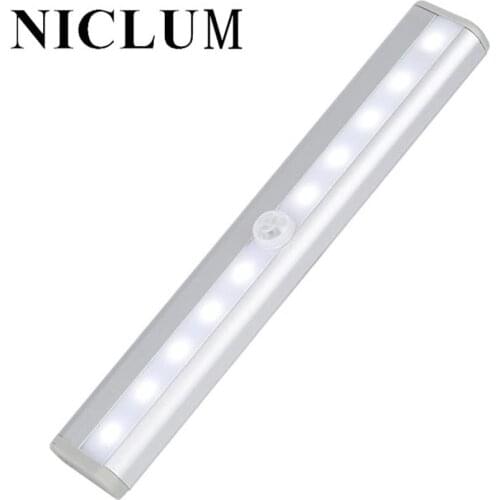 NICLUM New Motion Sensor LED Night Lights Bedroom Decor Closet Room Aisle Lighting Light Detector Wall Decorative Lamp Cabinet