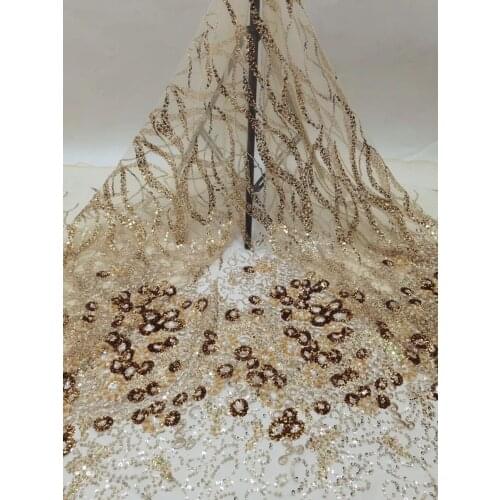 Wholesale african embroidered tulle fabric french net lace fabric SYJ-168684 for nigerian wedding