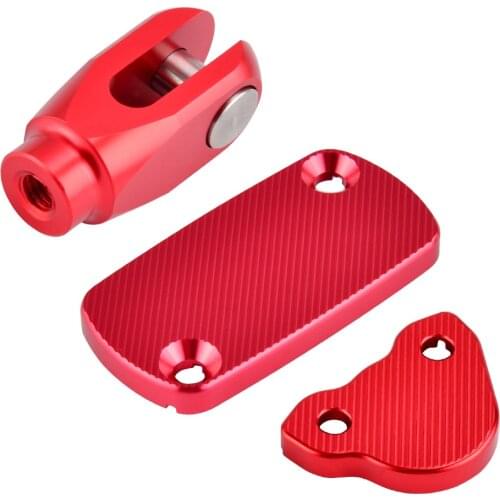 Front Rear Brake Reservoir Cover Brake Clevis For Honda CR 125R 250R 02-07 CRF 150R 450R CRF250R CRF250X CRF450R CRF450X 05-2017