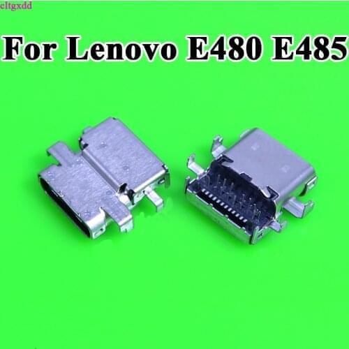 DC Power Jack for Lenovo ThinkPad E480 E485 E580 E585 R480 E590 TYPE-C Jack DC Connector Laptop Socket Power Replacement