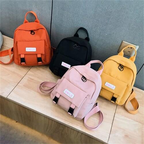 Backpack New Trend Women And Man Backpack Oxford Cloth Wild Fashion Shoulder Bag Small Canvas Teen Girl School Bag Female