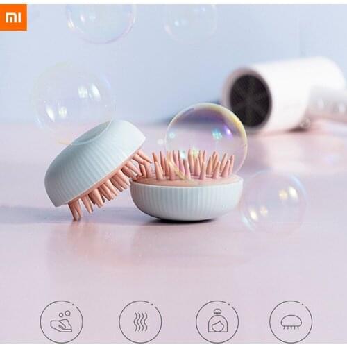 Xiaomi Jordan Judy Silicone Head Body Scalp Massage Brush Comb Shampoo Hair Washing Comb Shower Brush Bath Spa Massage Brush