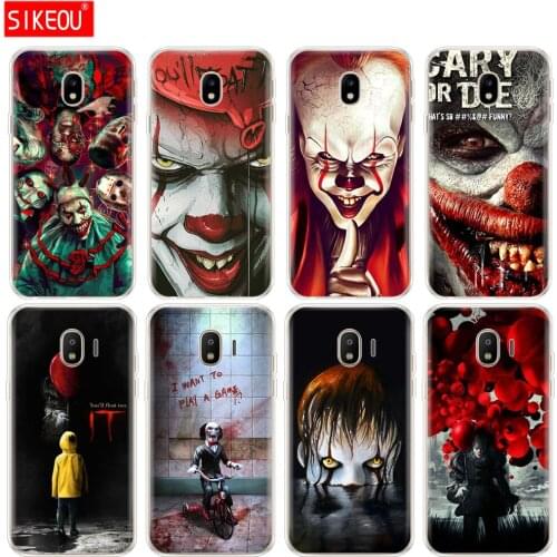 Silicone cover phone case for Samsung Galaxy J3 J5 J7 2017 J330 J530 J730 PRO j2 2018 The Clown Horror IT