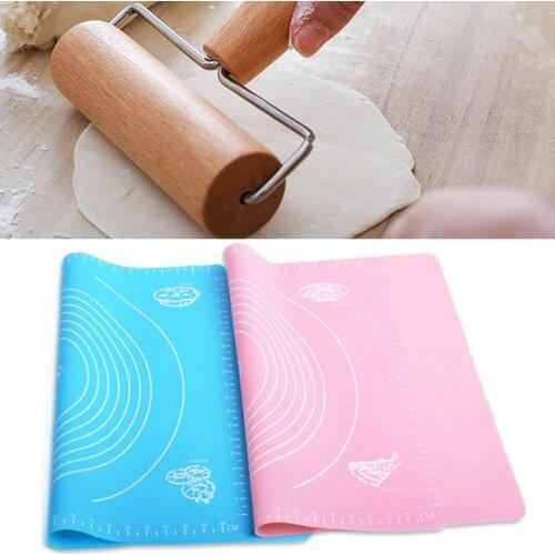 Silicone Kneading Flour Dough Baking Rolling Scale Mat Kitchen Bakeware Liner Pastry Cake Paste Flour Table Sheet Kitchen tools