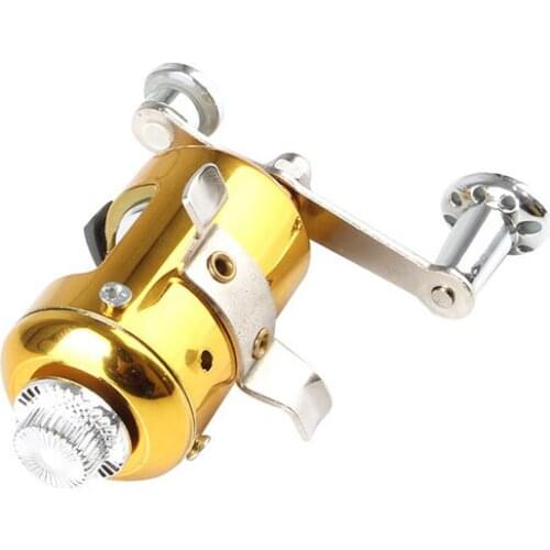 Mini Telescopic Portable Pocket Fish Pen Aluminum Alloy Fishing Rod Pole + Reel Y51D