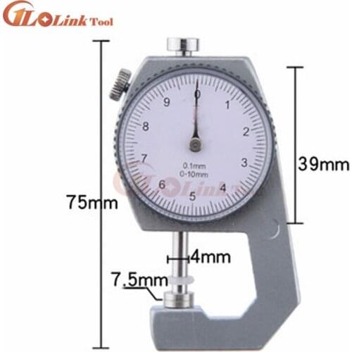 DIY handmade leather fabric thickness gauge needlework tool dedicated gauge 0~10mm Caliper Gauge Measuring Tools