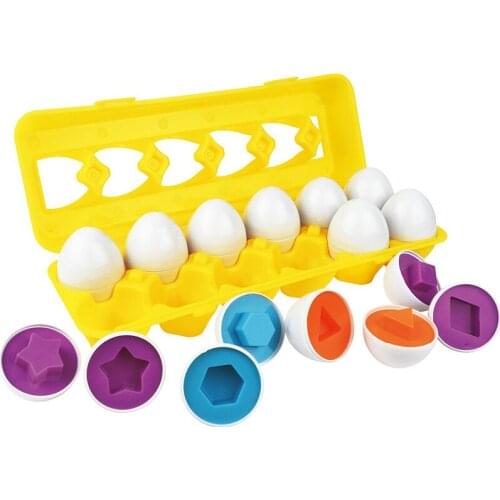 Pairing Smart Eggs Color Recognition Infant Enlightens Intelligence Learning Tool toys For Children