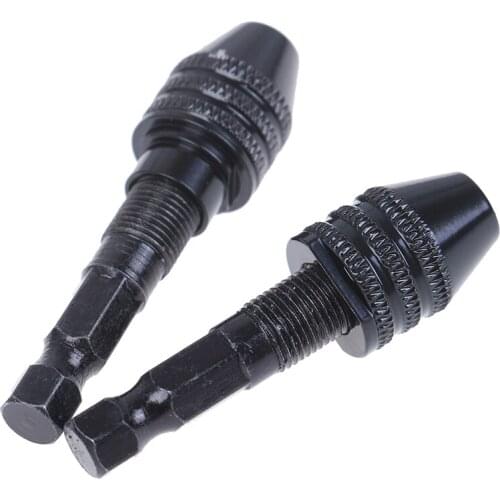 High Quality 1/4'' Inch Hex Shank Keyless Drill Bit Quick Change Chuck Adapter Converter