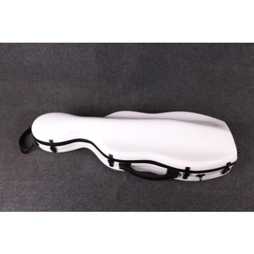 High Quality 16inch Viola Case Black Glass Fiber Viola Box Strong Light White Carry Viola