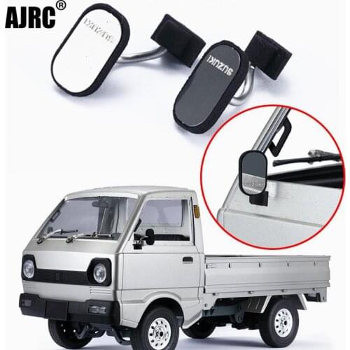 Wpl-d12 1/10 Suzuki Carry Rc Minivan Truck Modified Square/reversing Mirror/round Simulation Rearview Mirror