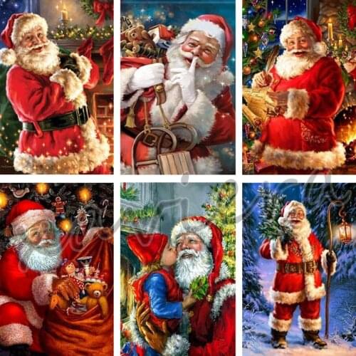 Xaviera 5D Diy Diamond Painting Christmas Present Full Round Square Drill Cross Stitch Mosaic Rhinestone Embroidery Kits Crafts