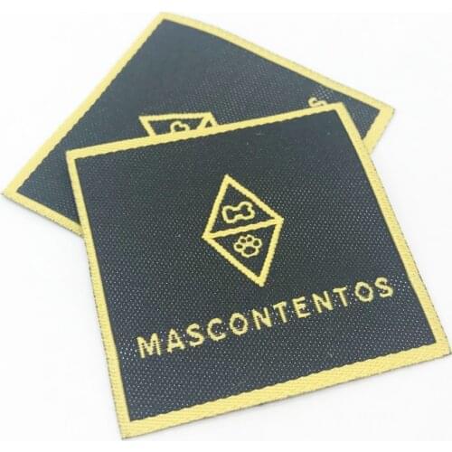 Labels for Clothing Sewing Accessories Custom Manhattan Fold Woven Label for Clothes Customized Name Tags for Gift Price Tag