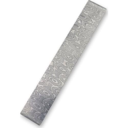 Damascus Steel Billet Patterned Steel Cutter Embryo Forging Materials Quenched Smoothed for Cutter DIY Multipurpose Material