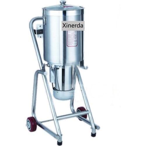 32L Commercial Food Processor; 110V/ 220V Stainless Steel Meat Vegetables Fritter Cutter Slicer Food Processors 1400r/min