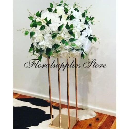4PCS floral stand centrepiece luxury modern table centerpiece metal wedding flower stands